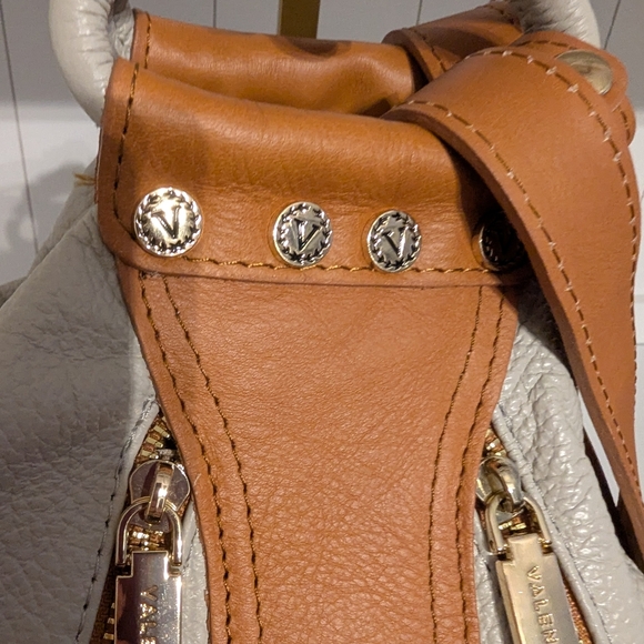 Valentina Cream and Tan Leather Women\'s Bag main image 5